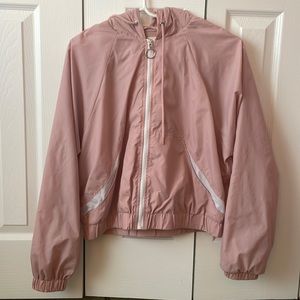 pink republic cropped zip-up